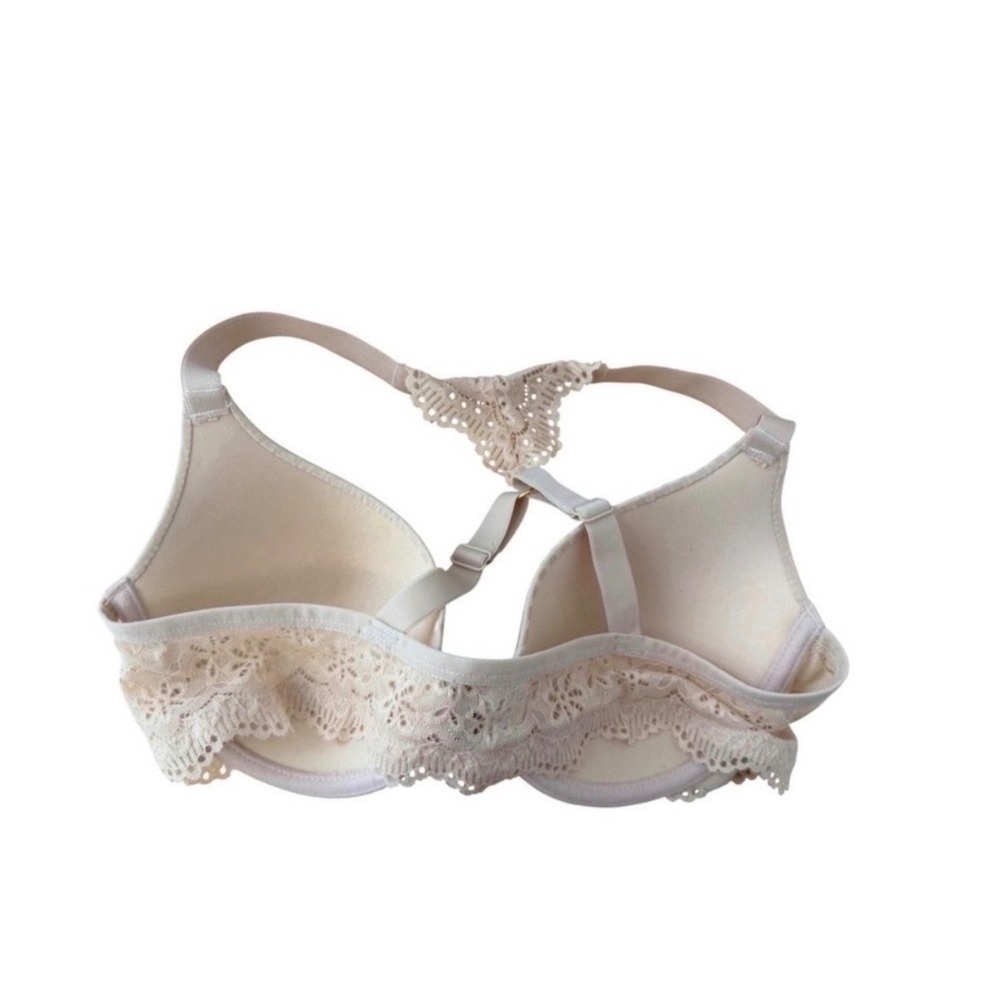 3pcs Elegant Lace Front Closure Push-Up Bra Set – White, Black & Nude (36B US) - Picture 4 of 4